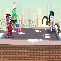 Xmas Rooftop Battles - UNBLOCKED GAMES G+